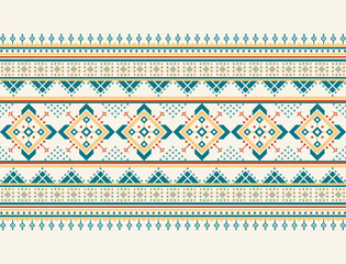 Geometric ethnic oriental pattern background. Design for texture, wrapping, clothing, batik, fabric, wallpaper and background. Pattern embroidery design.
