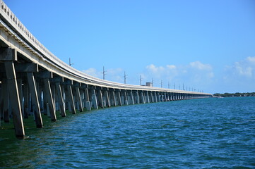 Fototapeta na wymiar Brücke am Overseas Highway, Florida Keys