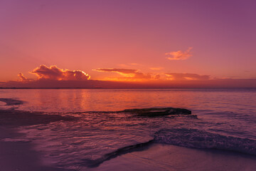 Sunset over Grace Bay, Pelican Beach, Providenciales, Turks and Caicos