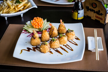 Perfect Sushi Japanese Asian Seafood Food Dish Drink Cocktail Dessert Menu Gourmet Restaurant Chef on the table