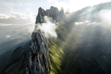 Stunning Saxer Lücke mountains in Switzerland