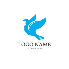 Dove bird logo vector design
