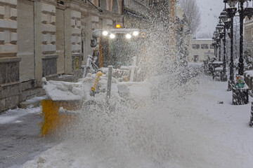 Snow Brush Machine Street