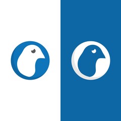 Dove bird logo vector design