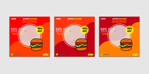 Beautiful Restaurant Food Banner Ads