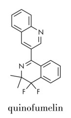 Quinofumelin fungicide molecule. Skeletal formula.