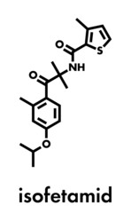 Isofetamid fungicide molecule. Skeletal formula.