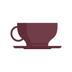 Sweden coffee cup icon flat isolated vector