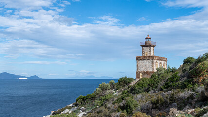 The Dana lighthouse in Poros island