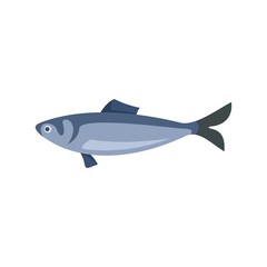 Swedish fish icon flat isolated vector