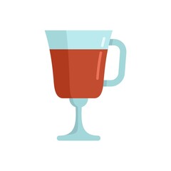 Swedish mulled wine icon flat isolated vector