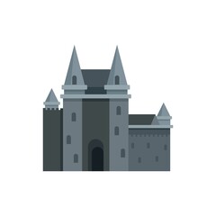France castle icon flat isolated vector