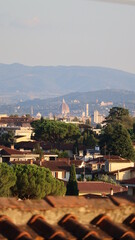 Obraz premium Firenze vista da sopra i tetti