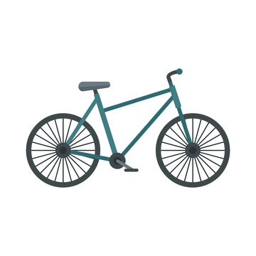 French bike icon flat isolated vector
