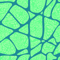 Natural camouflage. Free-form organic shapes. Stylish structure of natural spots. Vector seamless pattern.