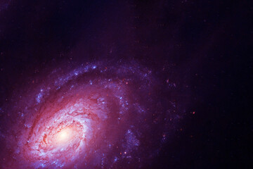 Pink space nebula. Elements of this image furnished by NASA © Artsiom P