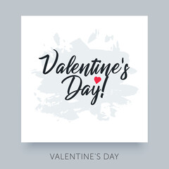 Happy Valentines Day calligraphy text. Good use for your postcard, card, invitation, banner design.