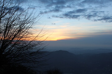 Fototapeta na wymiar Italian sunset