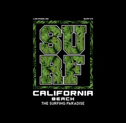 Los Angeles, California,Venice Beach typography for t-shirt print , vector illustration