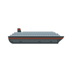 Obraz premium Floating cruise icon flat isolated vector