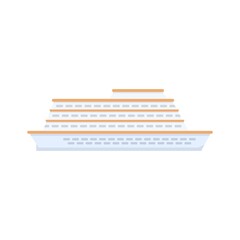 Enjoy cruise icon flat isolated vector