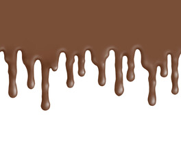 painted chocolate long drops flowing down