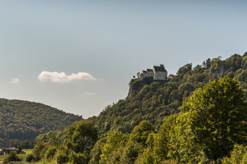Schloss Werenwag im Oberen Donautal, Hausen im Tal, Naturpark Obere Donau, Landkreis Sigmaringen,...