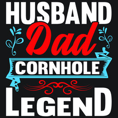 husband dad cornhole legend