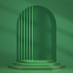 3d rendering different simple stand