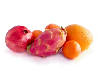 multicolor wholesome  tropical fruits for eating