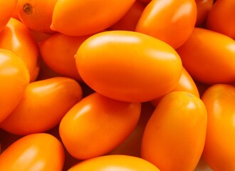 oblong,yellow,tasty tomatoes as vegetarian food
