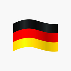 Germany Waving Flag vector illustration