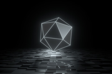 3d rendering scene of future concept