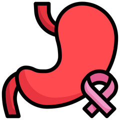 STOMACH Filled Outline