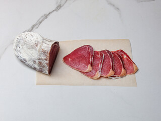 ham on a marble table - 478148945