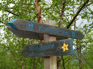 Kungsleden, Lappland, Lapland, Northern Sweden, direction