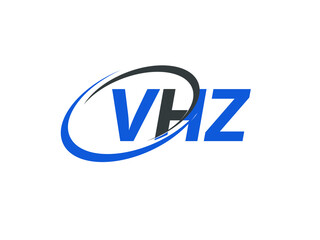 VHZ letter creative modern elegant swoosh logo design