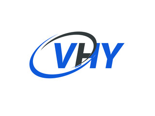 VHY letter creative modern elegant swoosh logo design