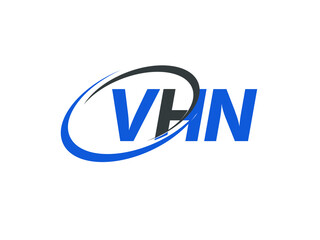 VHN letter creative modern elegant swoosh logo design