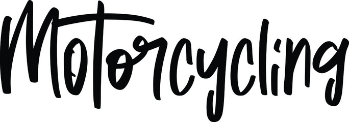Motorcycling Elegant Cursive Alphabetical Text