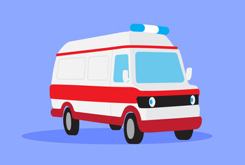Ambulance icon illustration 
