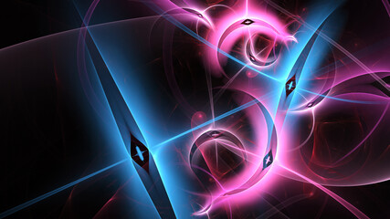 Beautiful abstract background for art projects, cards, business, posters. 3D illustration, computer-generated fractal