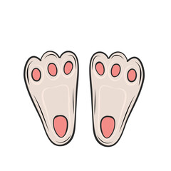 funny hare bunny paws for easter mask holiday