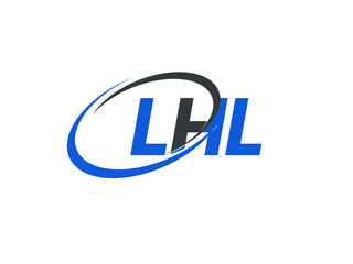 LHL letter creative modern elegant swoosh logo design