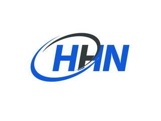 HHN letter creative modern elegant swoosh logo design