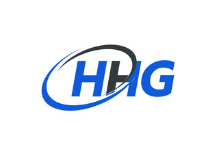 HHG letter creative modern elegant swoosh logo design