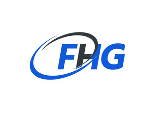 FHG letter creative modern elegant swoosh logo design