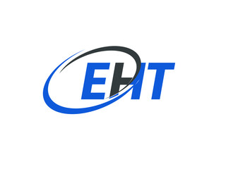 EHT letter creative modern elegant swoosh logo design