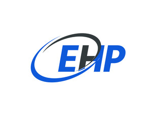 EHP letter creative modern elegant swoosh logo design