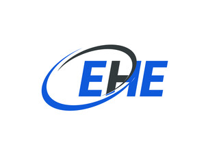 EHE letter creative modern elegant swoosh logo design